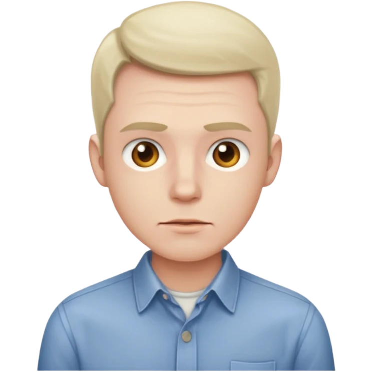 The boring man emoji