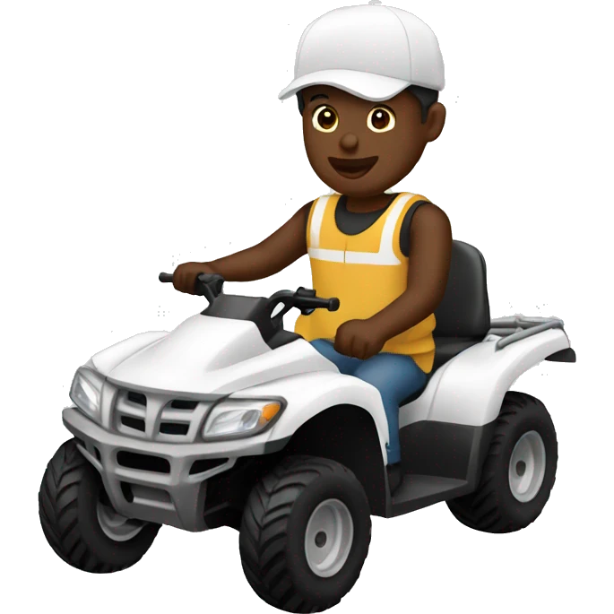 White Four wheeler emoji