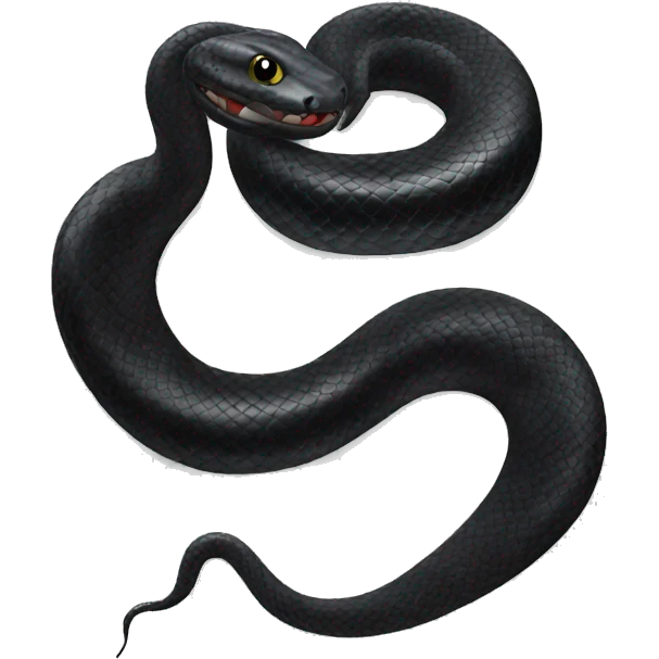 Black snake  emoji