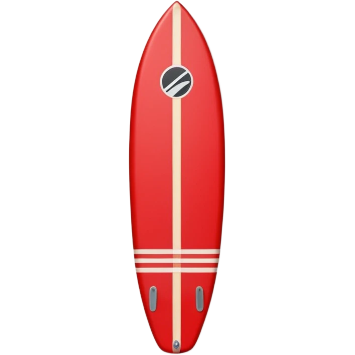 1 Red Surfboard with Sticker emoji