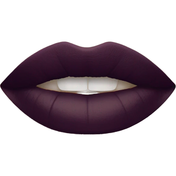 Dark plum lipstick  emoji
