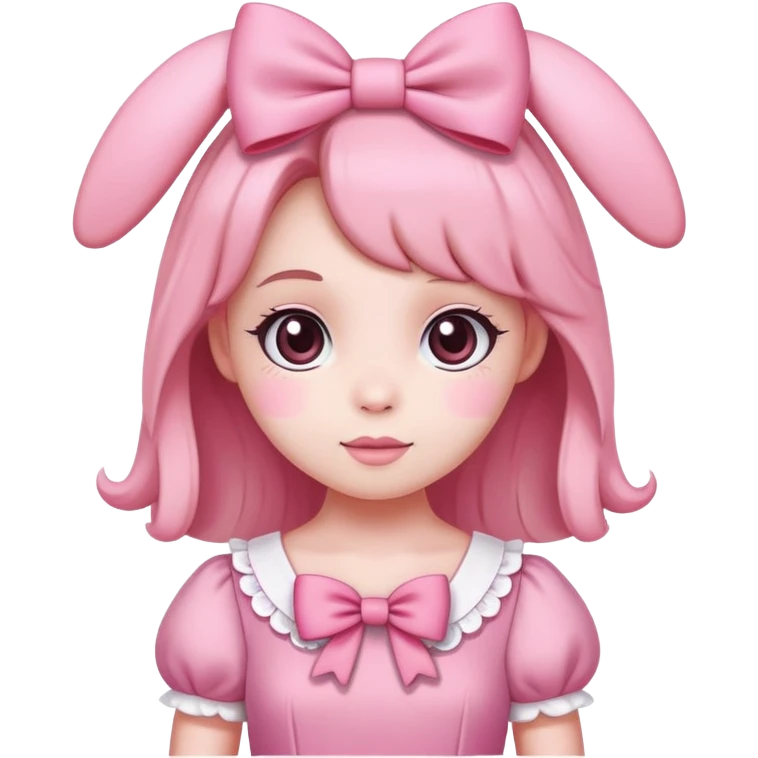 My melody character as a human (girl) emoji