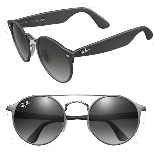 ray ban round metal sunglasses emoji