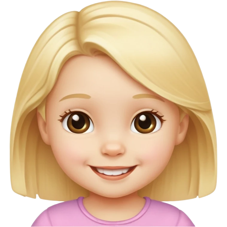 little blond baby girl emoji