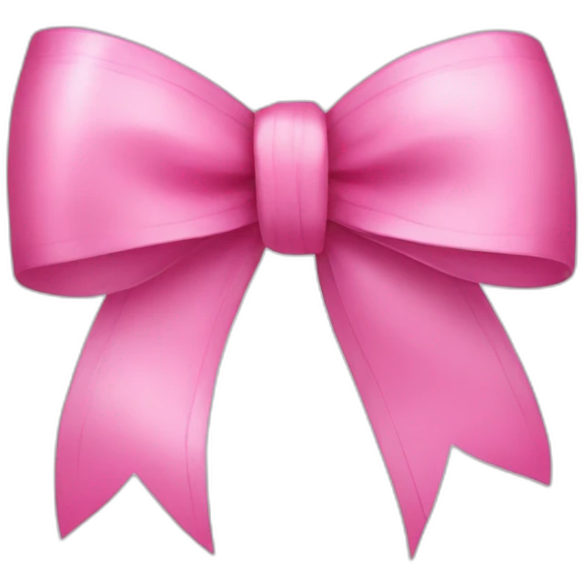 Pink ribbon bow  emoji