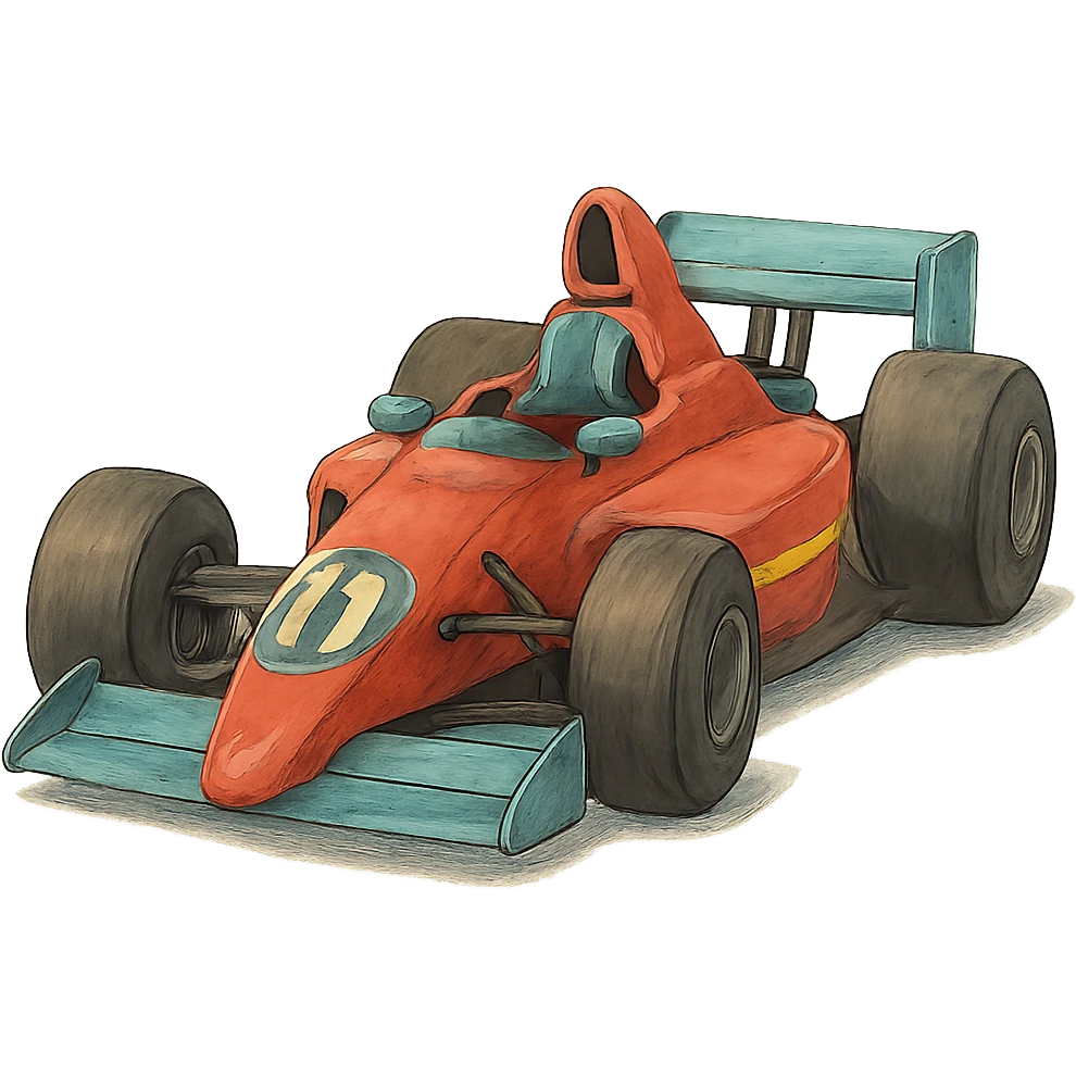 F1 car emoji