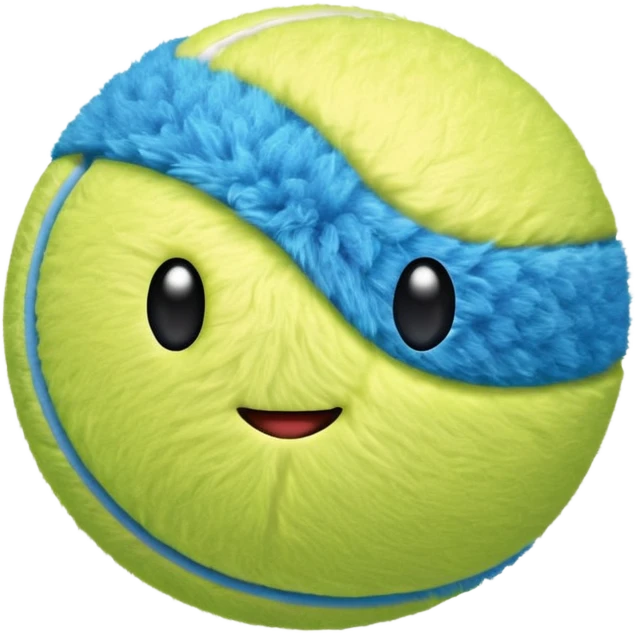 full blue tennis ball emoji