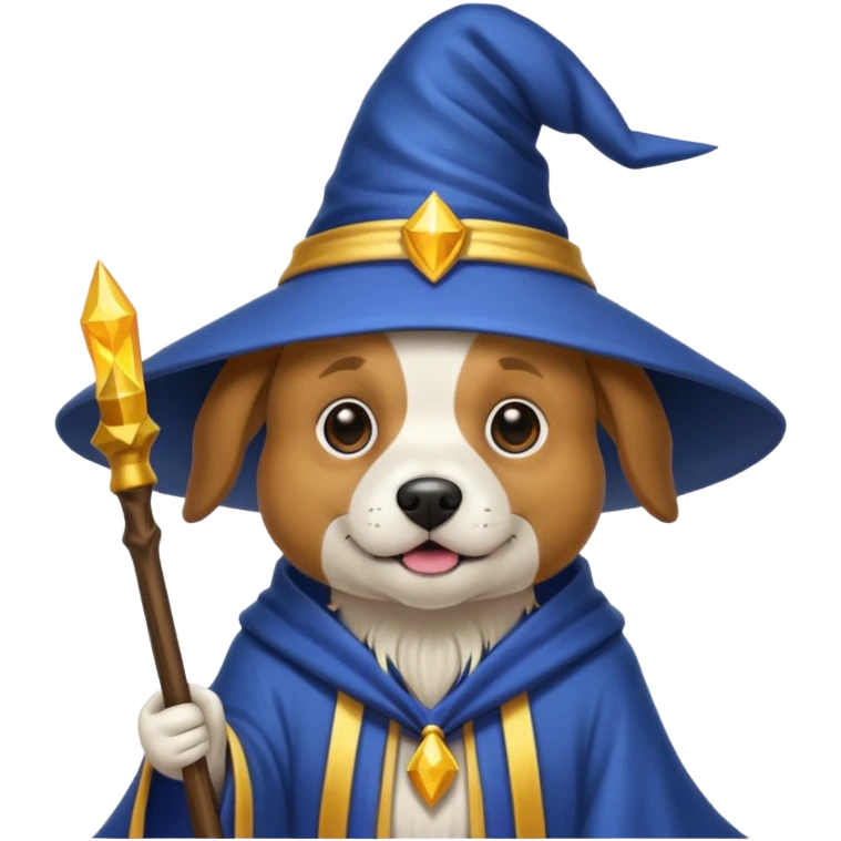 Dog wizard emoji