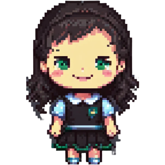 vampire girl with a mischievous smile emoji