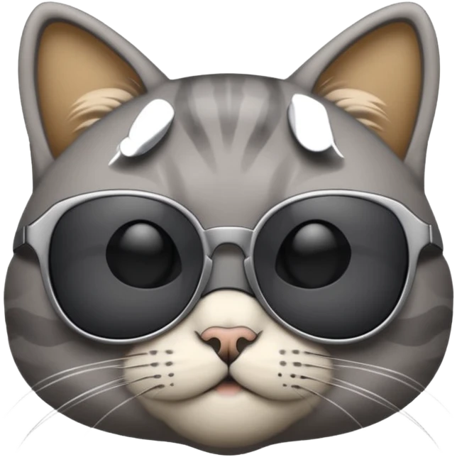 Cat wearing sunglasses emoji