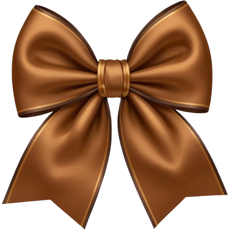 Brown bow emoji