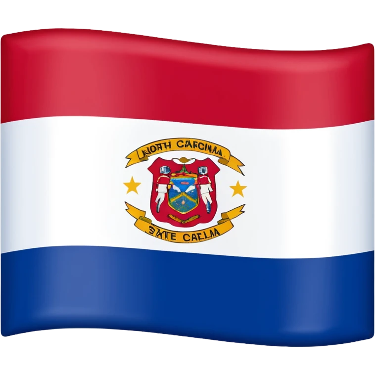 North Carolina state flag emoji