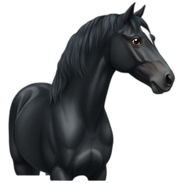 black horse emoji