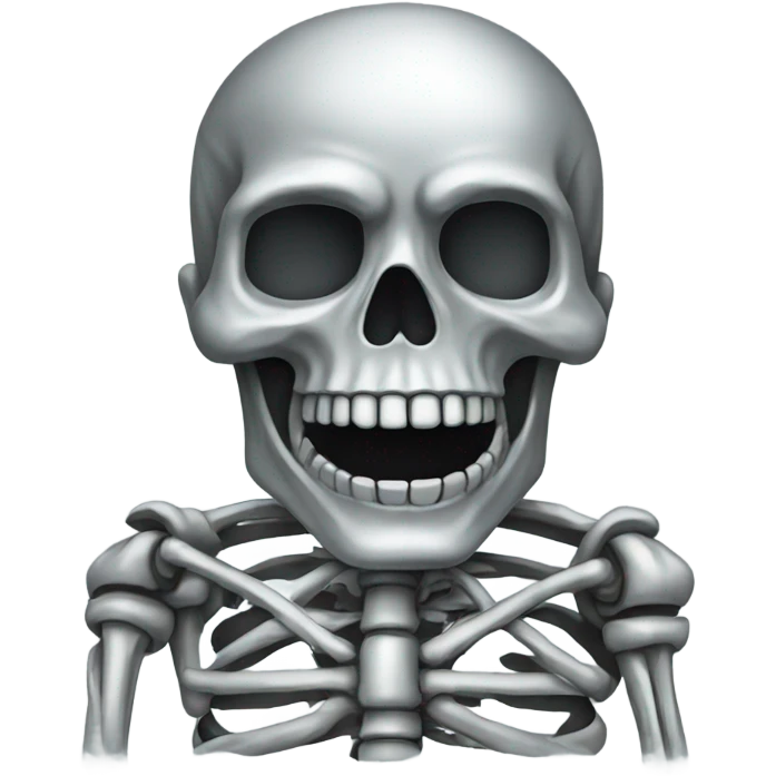 Chrome skeleton emoji