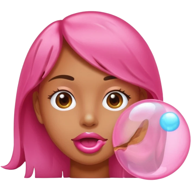person gum bubble emoji