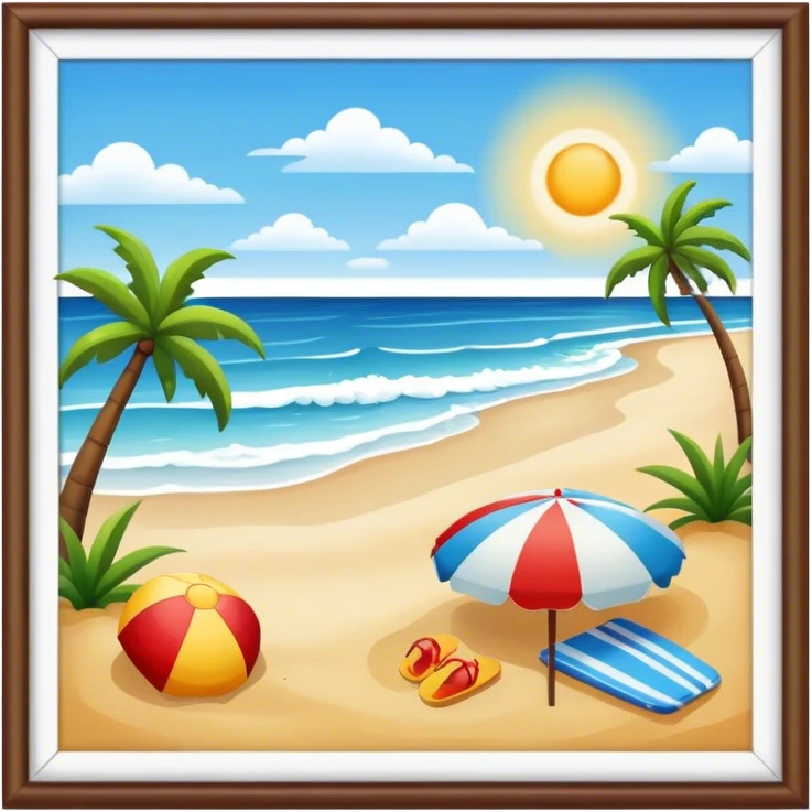 Beach emoji