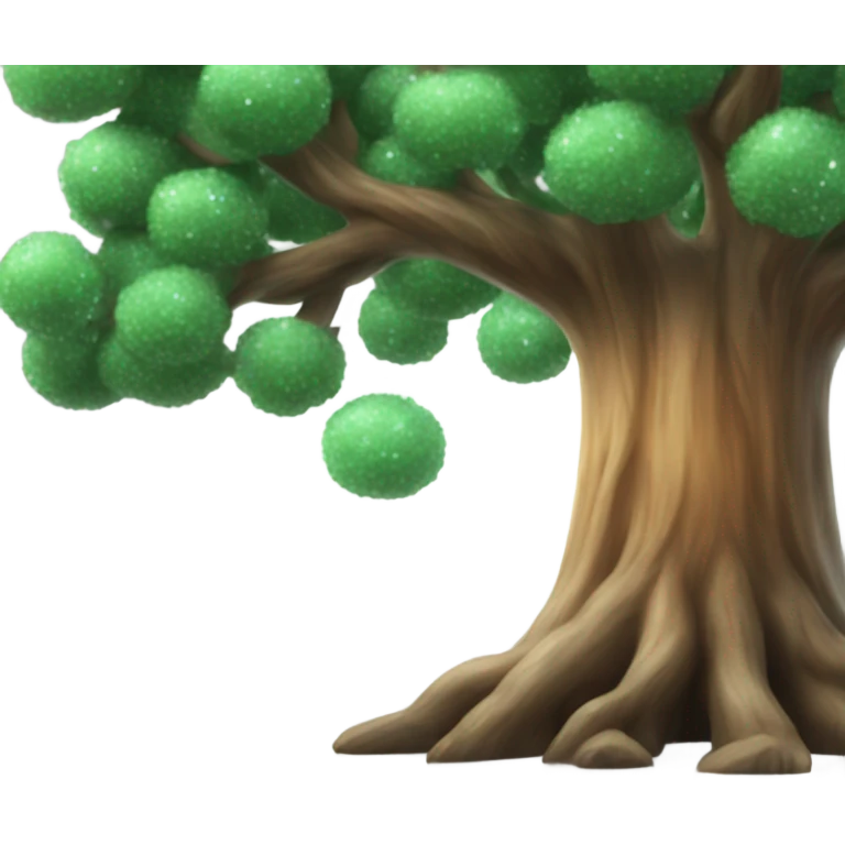 big tree with blur crystals emoji