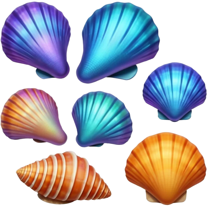 Sea shells emoji