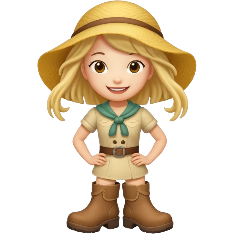 Noodle girl wits boots emoji