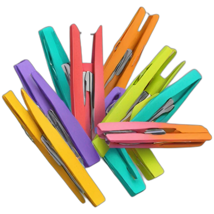 colored clothespins emoji