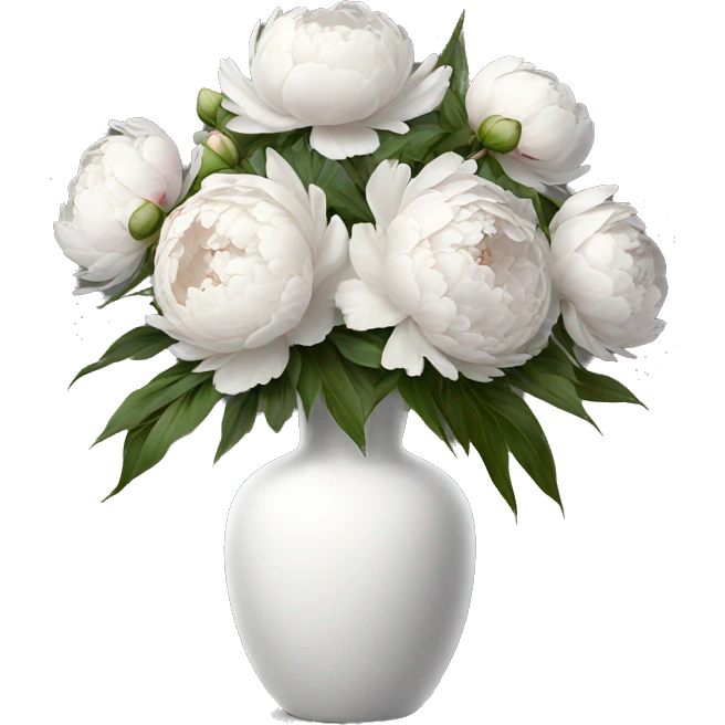 Realistic-white-modern-vase-with-peonies emoji