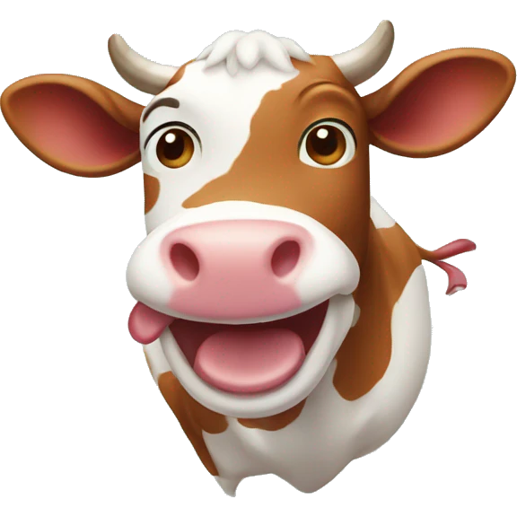 Laughing cow emoji
