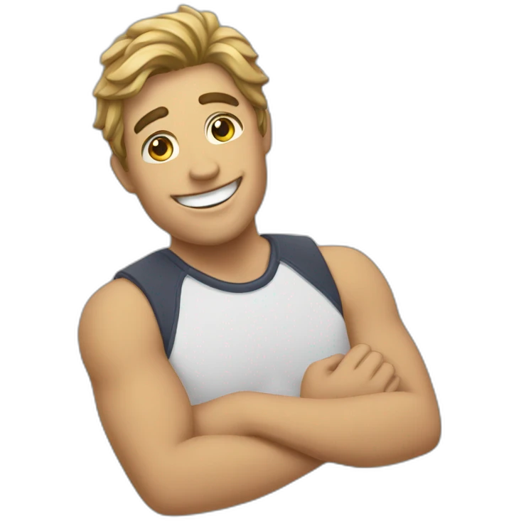 guy getting cheered up emoji