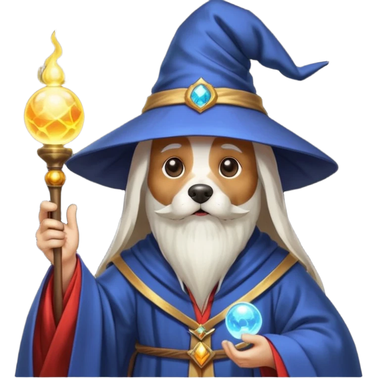 Dog wizard emoji
