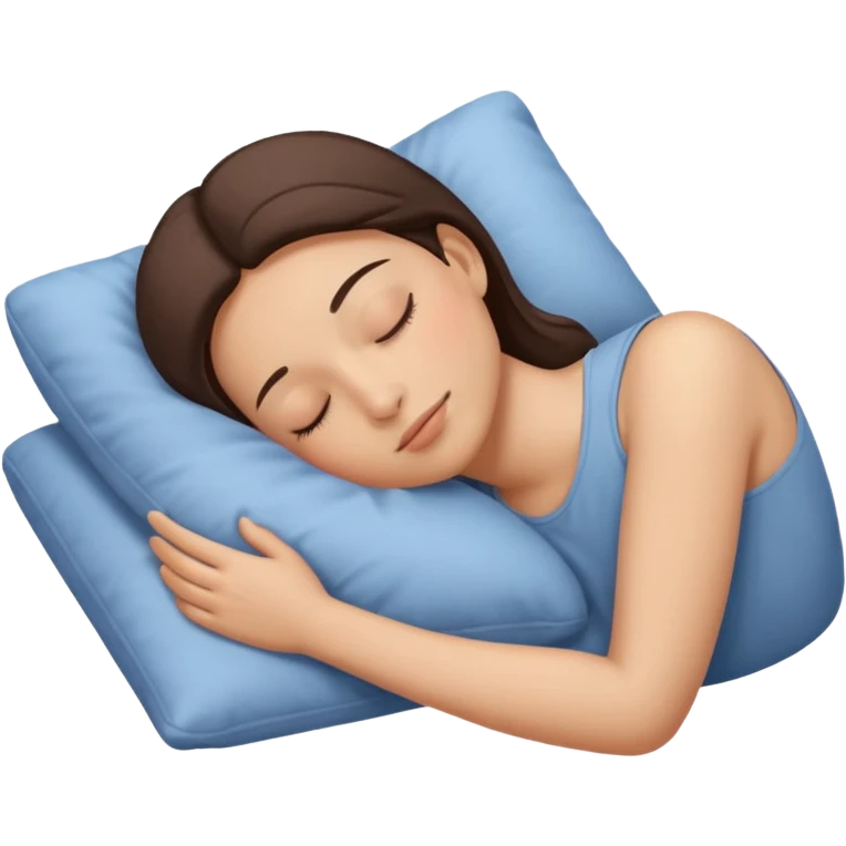 peaceful person sleeping on back emoji