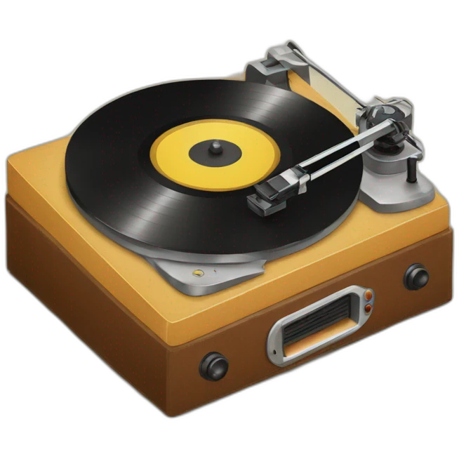 tocadiscos vintage emoji