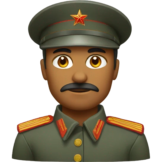 ussr soldier serious  emoji
