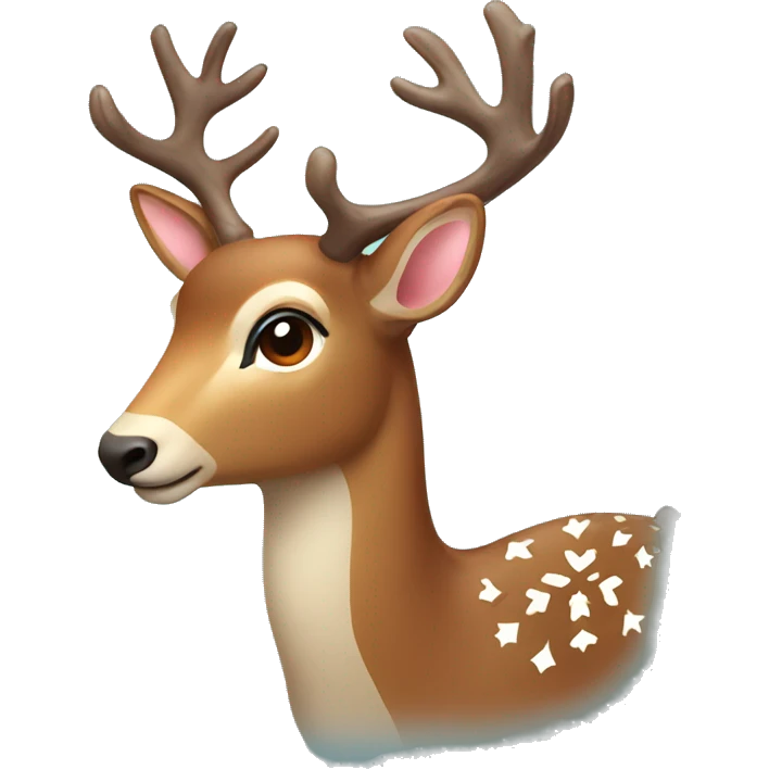 Christmas deer emoji