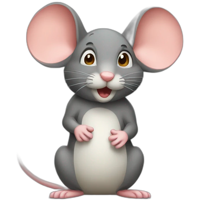 a mouse being rude emoji
