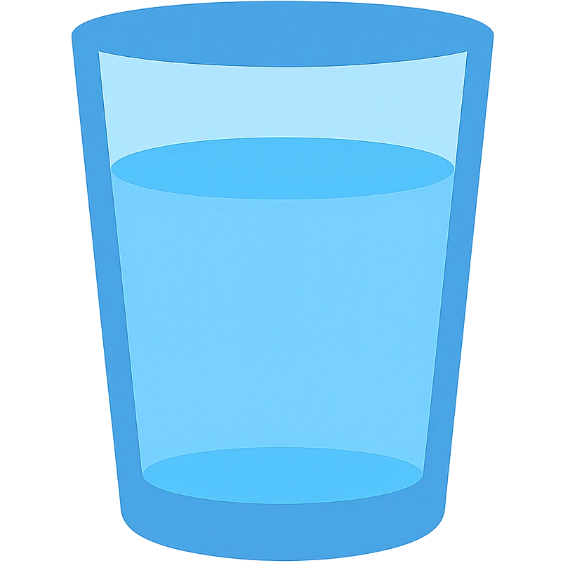 now with water emoji