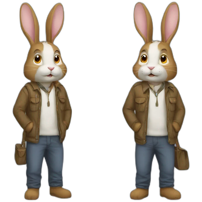 Homme lapin emoji