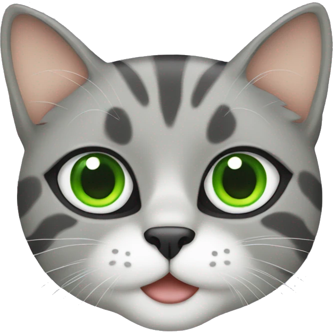 cat with green eyes emoji