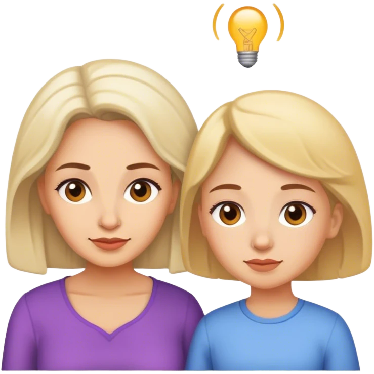 Auntie and niece emoji
