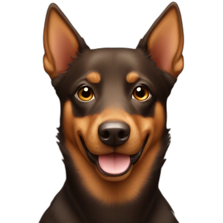 Australian kelpie brown emoji