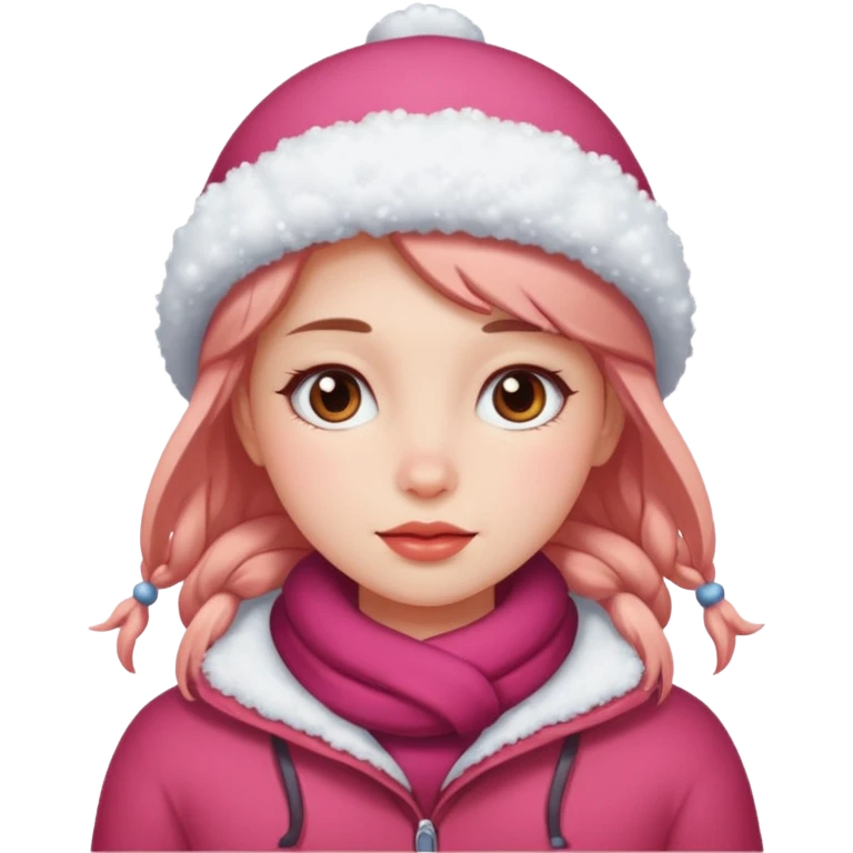 Lány hóba emoji