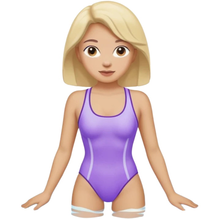 Pinup pastel purple bathing suit  emoji
