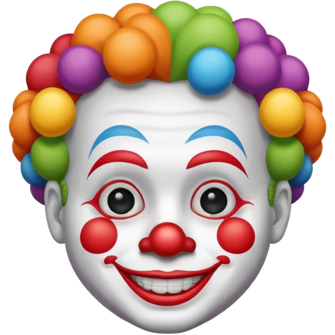 Hombre pequeño vestido de payaso  emoji