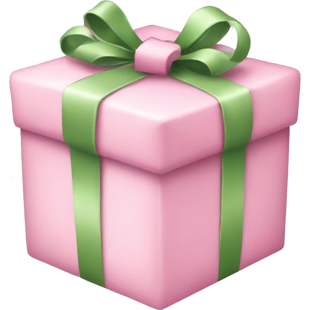 Pastel pink Christmas present  emoji