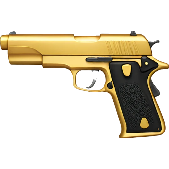 gold gun toy  emoji