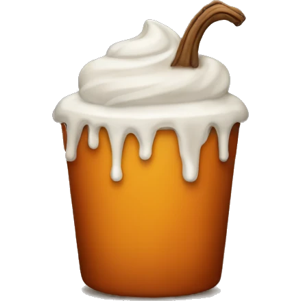 Iced Pumpkin Spice emoji