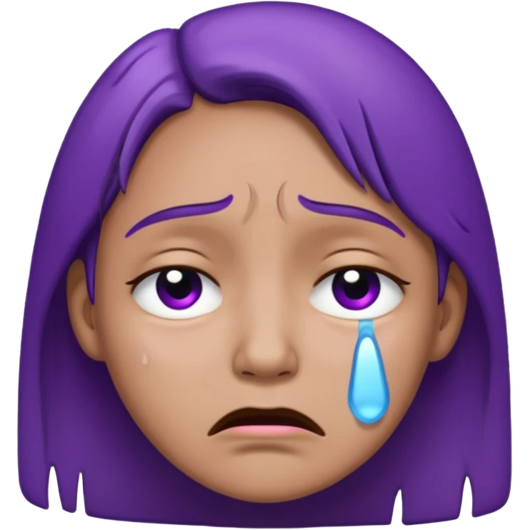 :face-purple-crying: emoji