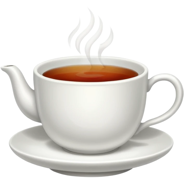 Cup of black tea emoji