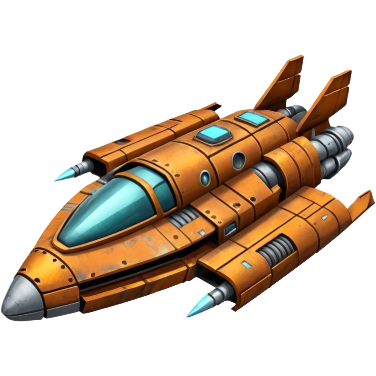 futuristic scrap spaceship  emoji