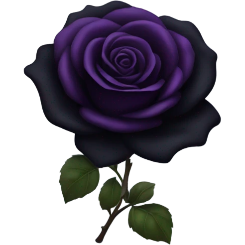 Black rose emoji