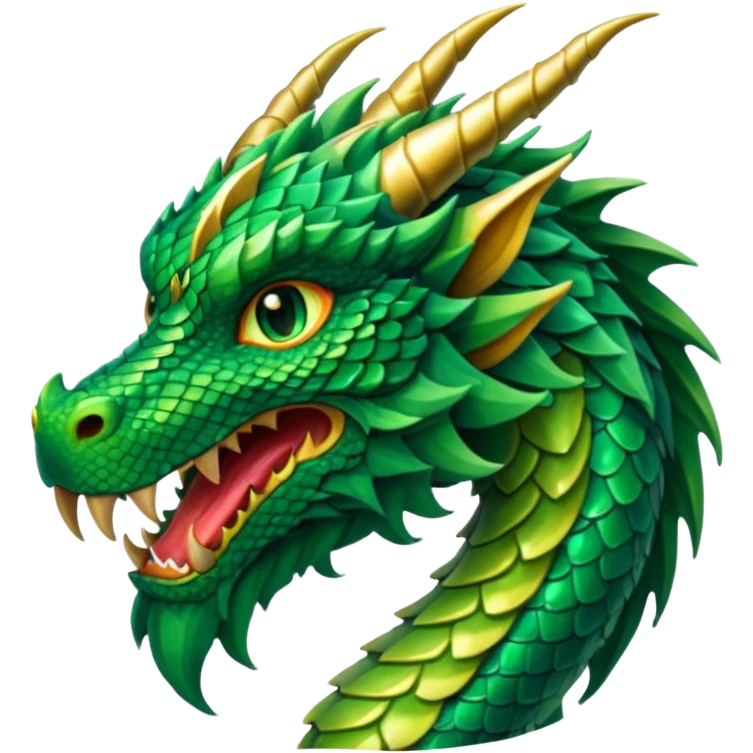 dragon with long bearded emoji