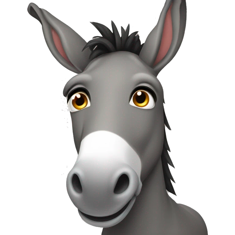 Donkey wearing a tootoo  emoji